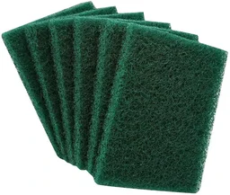 Scrub Sponge Pads – Aqua Green, Pack of 6 for Home | Velvet Wipe