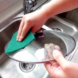 Scrub Sponge Pads – Aqua Green, Pack of 6 for Home | Velvet Wipe