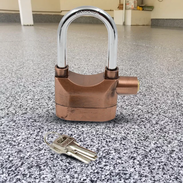 Security Alarm Lock – Waterproof Anti-Theft Padlock | AutoSafeo