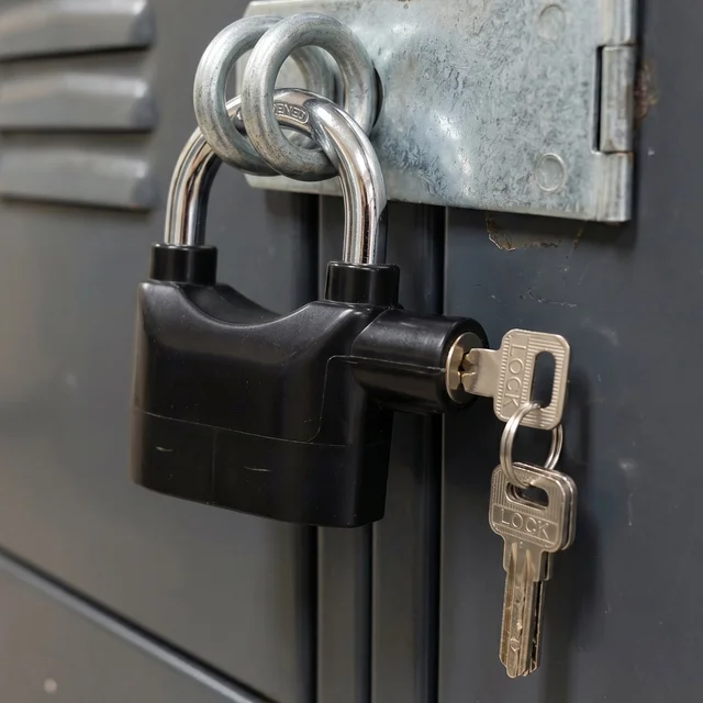 Security Alarm Padlock – Heavy Duty Anti-Theft Lock | Safora