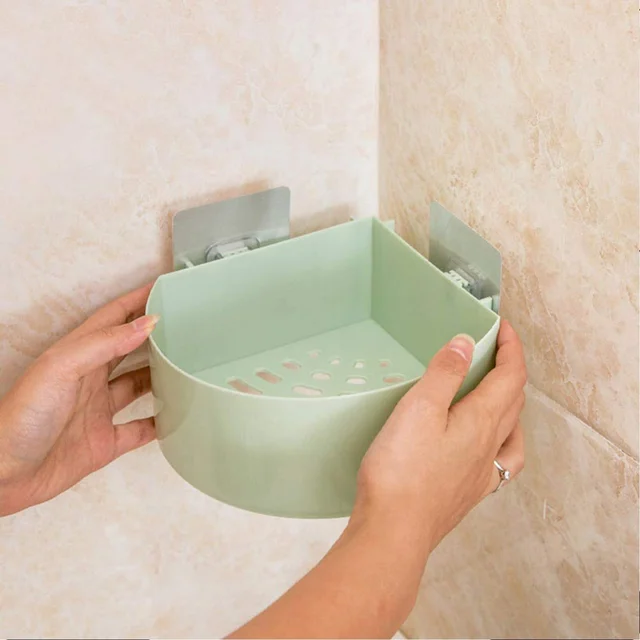Self Adhesive Corner Shelf – Bathroom Kitchen Storage | Mist & Relax