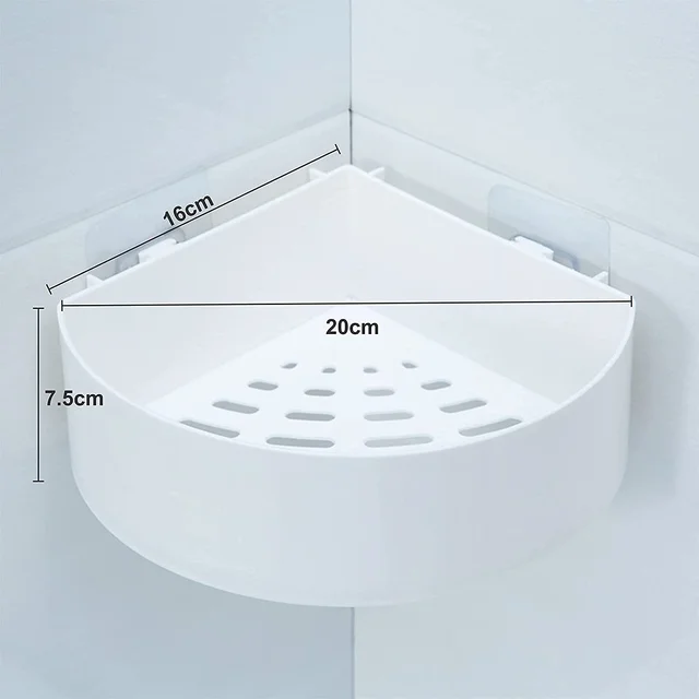 Self Adhesive Corner Shelf – Bathroom Kitchen Storage | Mist & Relax
