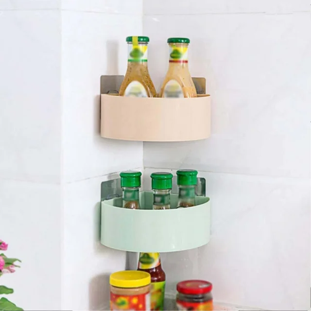 Self Adhesive Corner Shelf – Bathroom Kitchen Storage | Mist & Relax