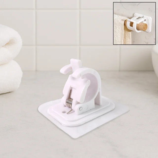 Self Adhesive Curtain Rod Hooks – Strong Load & No Drill Needed