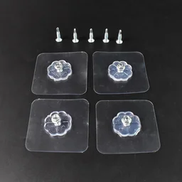 Self Adhesive Hooks – Drill-Free Heavy Duty 4 Pcs Set | GlimmerHome