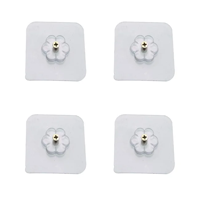Self Adhesive Hooks – Drill-Free Heavy Duty 4 Pcs Set | GlimmerHome