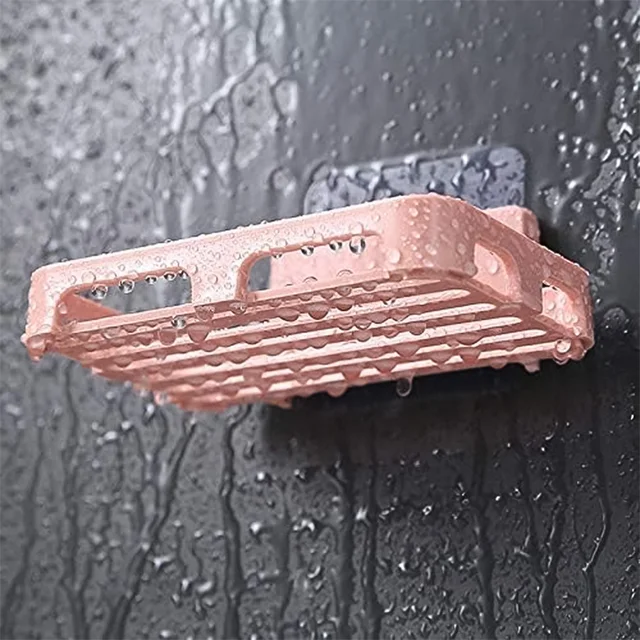 Self Adhesive Soap Dish Holder – Durable Wall Mounted Tray