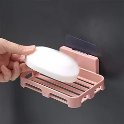 Self Adhesive Soap Dish Holder – Durable Wall Mounted Tray