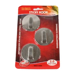 Self-Adhesive Hooks – Heavy Duty Steel Wall Hangers | Bathora