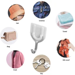 Self-Adhesive Hooks – White 6-Pack for Kitchen & Bath | GlimmerHome