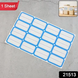 Self-Adhesive Label Stickers – Durable Rectangular Sheets for Organizing