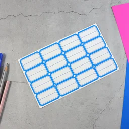 Self-Adhesive Label Stickers – Durable Rectangular Sheets for Organizing