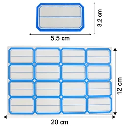 Self-Adhesive Label Stickers – Durable Rectangular Sheets for Organizing