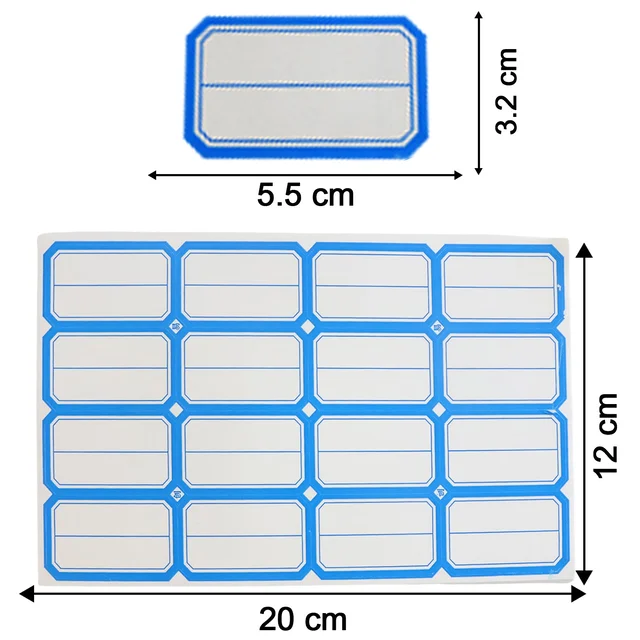 Self-Adhesive Label Stickers – Durable Rectangular Sheets for Organizing