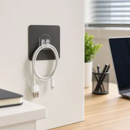 Self-Adhesive Transparent Wall Hook – Damage-Free, Reusable Holder