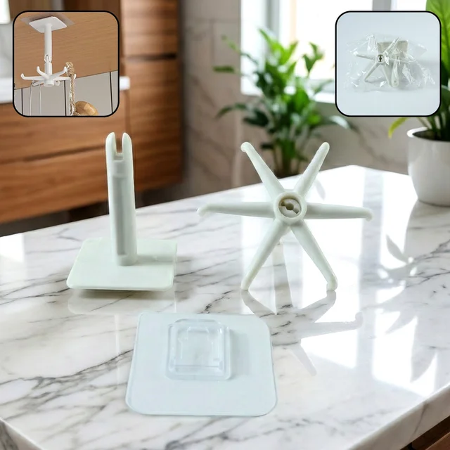 Self-Adhesive Wall Hook – 360° Rotating & Waterproof | GlimmerHome