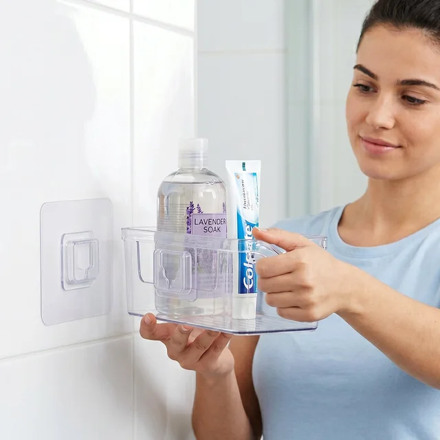 Self-Adhesive Wall Hook – Damage-Free, Waterproof, Strong Grip
