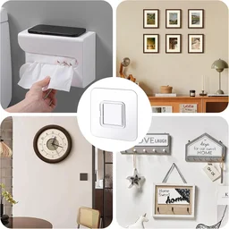 Self-Adhesive Wall Hook No Drill Mount for Home & Office