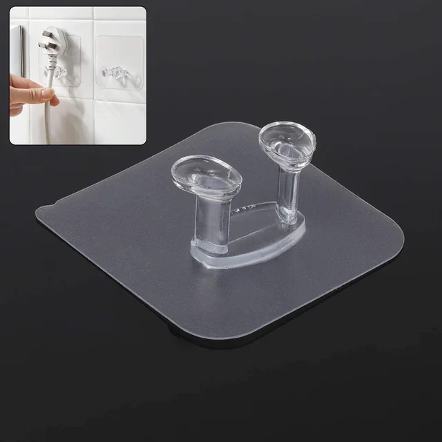 Self-Adhesive Wall Hook – Strong, Transparent & Removable | GlimmerHome