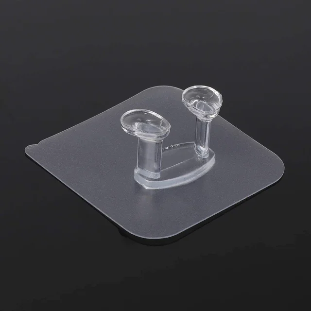Self-Adhesive Wall Hook – Strong, Transparent & Removable | GlimmerHome