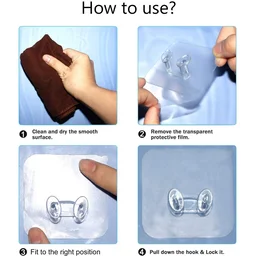 Self-Adhesive Wall Hook – Strong, Transparent & Removable | GlimmerHome