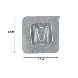 Self-Adhesive Wall Hook – Transparent, Strong Hold | GlimmerHome