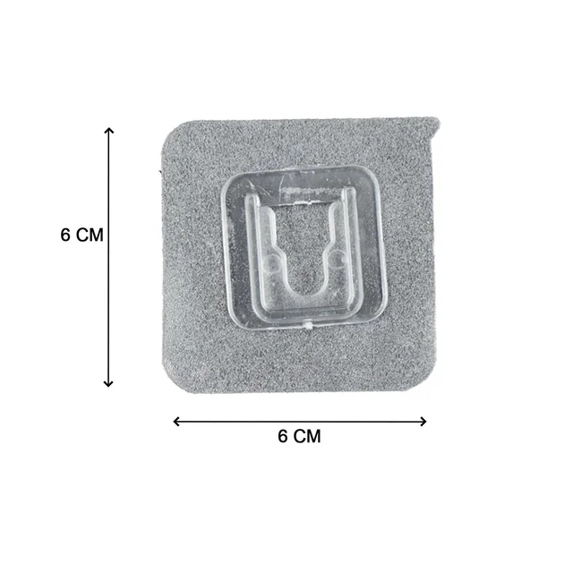 Self-Adhesive Wall Hook – Transparent, Strong Hold | GlimmerHome
