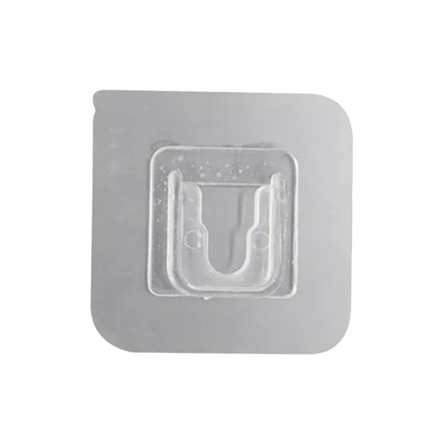 Self-Adhesive Wall Hook – Transparent, Strong Hold | GlimmerHome