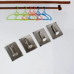 Self-Adhesive Wall Hooks – Heavy Duty Steel | GlimmerHome