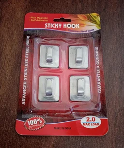 Self-Adhesive Wall Hooks – Heavy Duty Steel | GlimmerHome