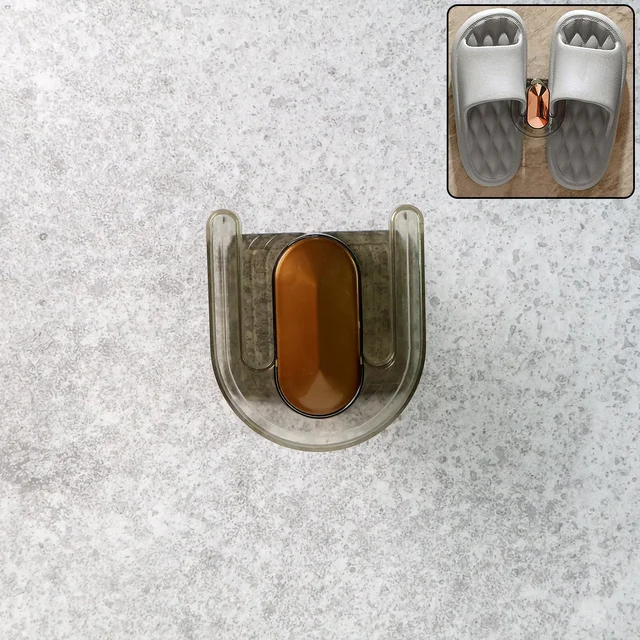 Self-Adhesive Wall Mount Slipper Holder – Space-Saving & Waterproof