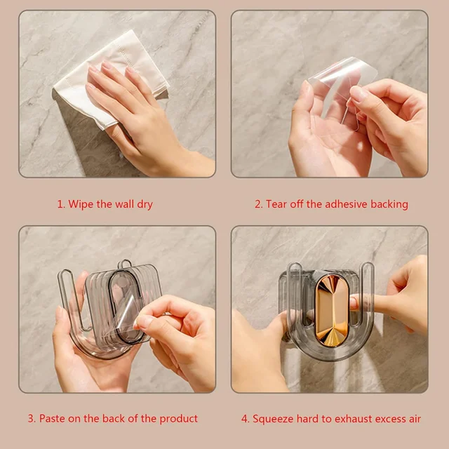 Self-Adhesive Wall Mount Slipper Holder – Space-Saving & Waterproof
