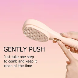 Self-Cleaning Detangling Hairbrush – Anti-Static & Scalp Massage