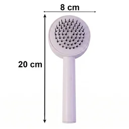 Self-Cleaning Hair Brush – Detangle & Massage | Velvet Wheels