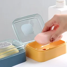 Self-Draining Soap Dish – Portable & Leakproof | VelvetBubbles