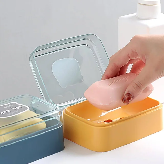 Self-Draining Soap Dish – Portable & Leakproof | VelvetBubbles