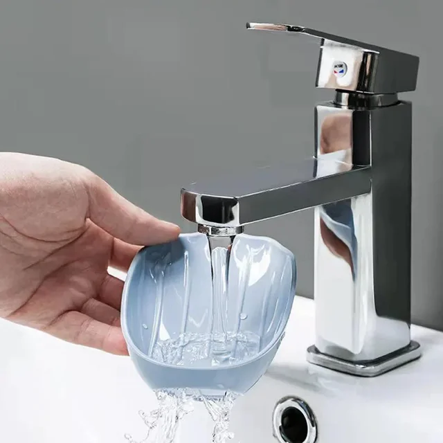Self-Draining Soap Dish – Wall Mounted, No Drill | VelvetBubbles