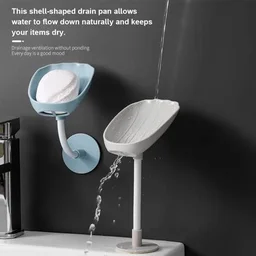 Self-Draining Soap Dish – Wall Mounted, No Drill | VelvetBubbles