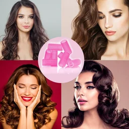 Self-Grip Hair Rollers – Lightweight Heat-Free Curlers 6 Pc Set