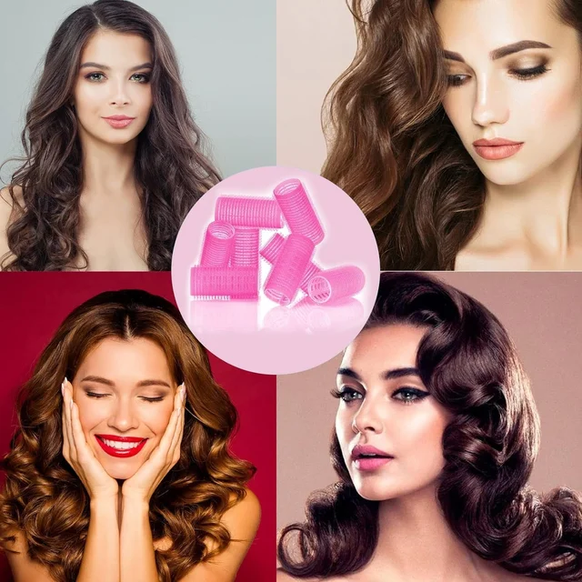 Self-Grip Hair Rollers – Lightweight Heat-Free Curlers 6 Pc Set