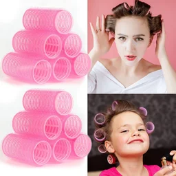 Self-Grip Hair Rollers – Lightweight Heat-Free Curlers 6 Pc Set