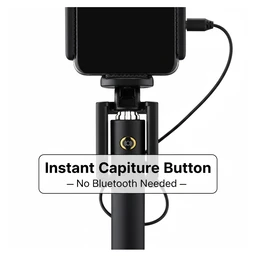 Selfie Stick with Aux Wire – Universal Phone Holder |