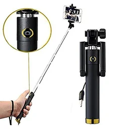 Selfie Stick with Aux Wire – Universal Phone Holder |