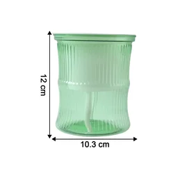Self-Watering Bamboo Style Plastic Flower Pot – Easy Indoor Plant Care