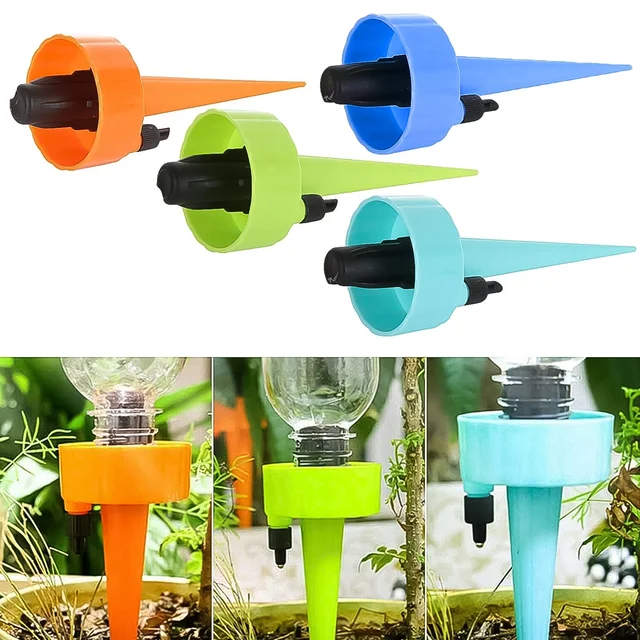 Self-Watering Spikes – Automatic Plant Waterer, 4 Pcs | Grow Garden Tools