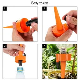 Self-Watering Spikes – Automatic Plant Waterer, 4 Pcs | Grow Garden Tools