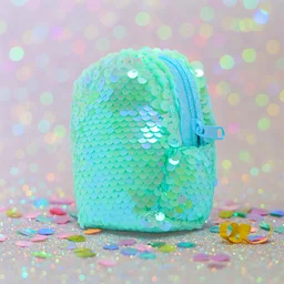 Sequin Pouch – Sparkly Zipper Pouch for Coins, Makeup & Essentials