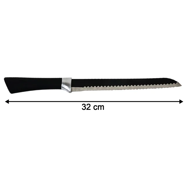 Serrated Bread Knife 32 cm – Ergonomic Grip for Smooth Slicing