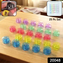 Sewing Machine Bobbin Set – 25 Piece Doris Roller Collection
