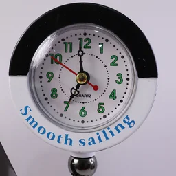 Ship Shape Clock Lamp – Nautical Decorative Table Lamp with Warm LED